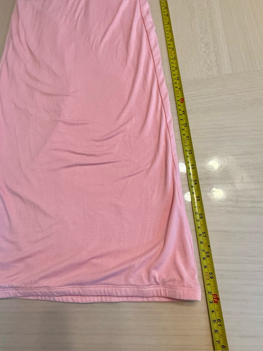 Naked Wardrobe Mock Neck Sleeveless Pink Bodycon Maxi Midi Dress Small Nordstrom - Picture 6 of 11